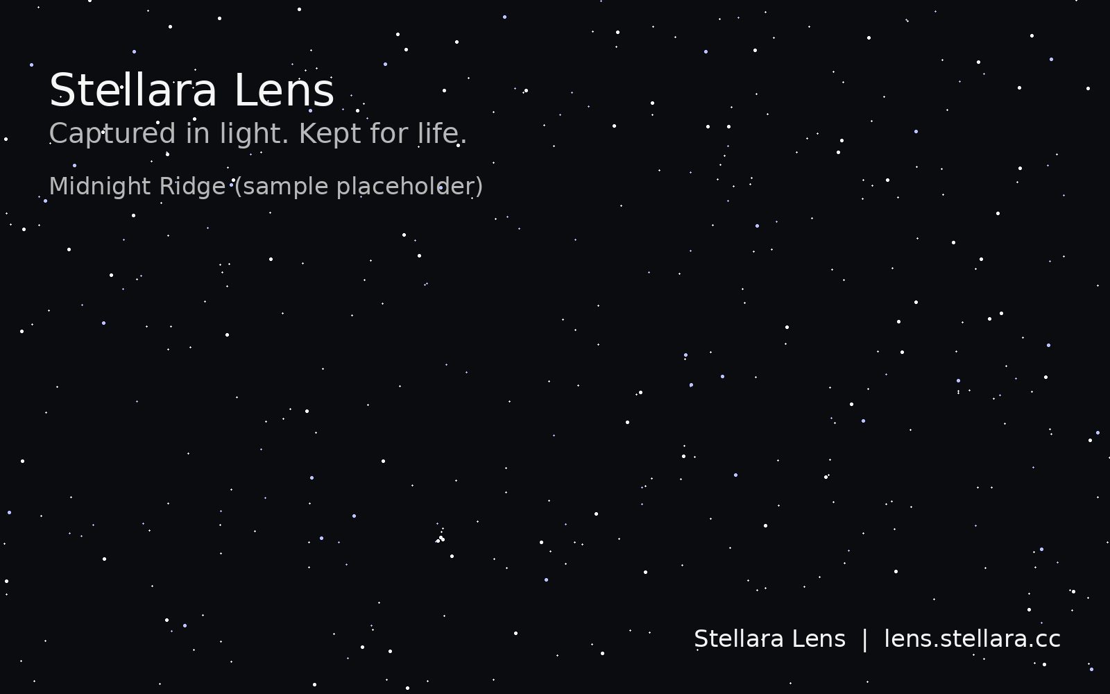 A night sky above a mountain ridge (sample preview)